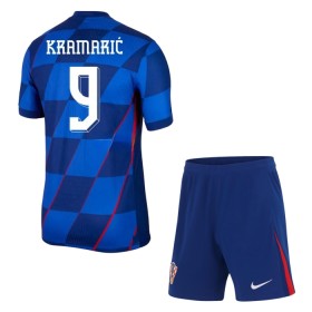 Maglia Croazia Kramaric 9 Bambino Trasferta Divisa Euro 2024